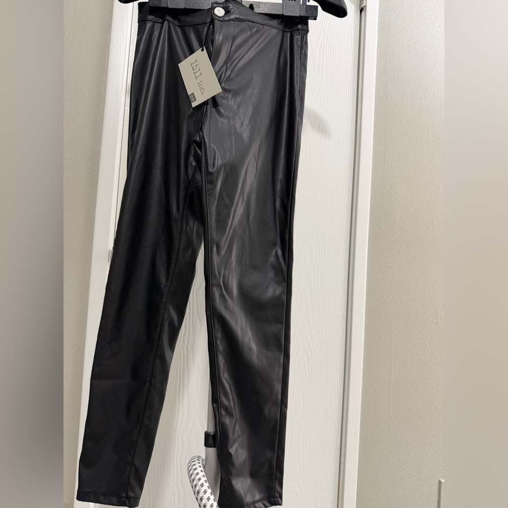 Women’s Black Faux Leather Pants